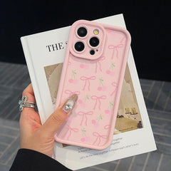 Phone case: Bow Pattern Phone Case, Cute Phone Case, Fashionable Phone Accessories Compatible with iPhone 11 12 13 14 15 16 17 Pro Max, with a charming look, it makes a great gift for friends.