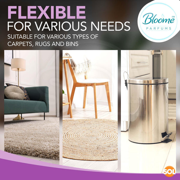 2 Pack Carpet Freshener Powder | Assorted Fragranced Carpet Deodoriser in Lavender & Orange | Pet Odour Eliminator & Carpet Cleaner Powder | Long Lasting Carpet Smell Remover for Rugs & Bins