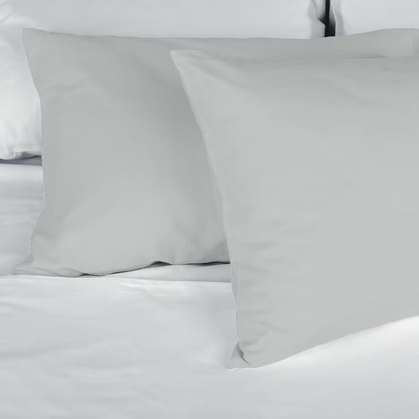 Purity Home 400 Thread Count Cotton Grey Duvet Cover Set in 4 Sizes