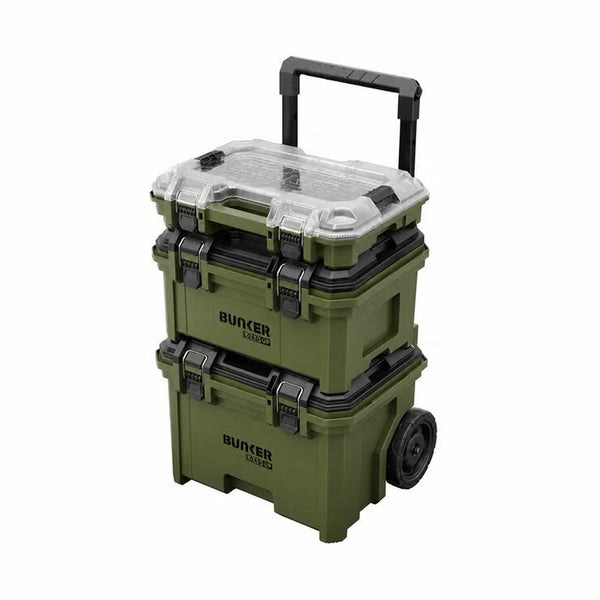 BUNKER 3 Piece Load-Up Wheeled Stacking Tool Storage System