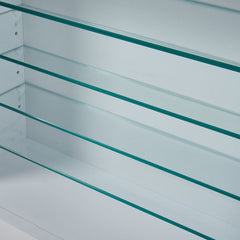 5-Layer Transparent Collection Display Cabinet, Space-Saving Display Cabinet for Home, Office, Bathroom, Living Room, Wall Mounted, Multi-tier Shelving, Space-Saving, Durable Organizer, Ideal for Storage and Decoration