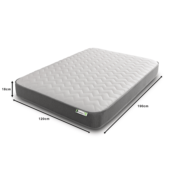 Starlight Beds Zig Zag Hybrid Memory Foam and Open Coil Spring 18CM Deep Mattress