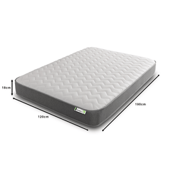 Starlight Beds Zig Zag Hybrid Memory Foam and Open Coil Spring 18CM Deep Mattress