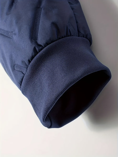 Men's 2pcs Casual Set: Fleece-Lined Thickened Jacket and Pants. Heavyweight Winter Sportswear with Zippered Cardigan Jacket, Fleece-Lined Warm Outerwear, Lamb's Lining. Matching Couple's Outfit for Men and Women. Leak-Proof Top and Pants with Elastic