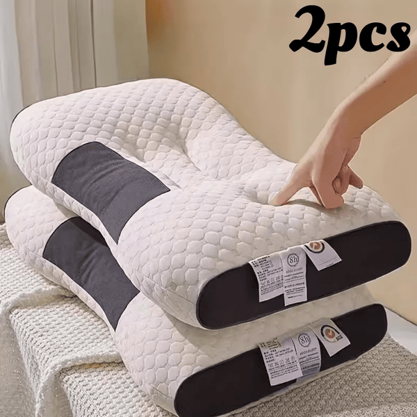 1/2pcs Sleep Pillow, Hotel Style Design, Soft High Bounce Non-Collapsing Pillow, Hypoallergenic, Zipper Closure, Machine Washable, Breathable & Comfortable, All-Season Multipurpose Bed Pillow for Adults