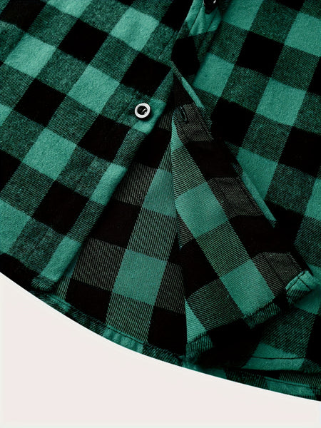 2pcs Men's New York Fashion Trendy Plaid Shirt Hoodie, Plaid Pullover Sweatshirt Flannel Hoodie