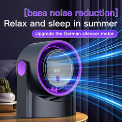 2025 New Upgrade Large Battery Portable Fashion Desk Fan Air Conditioner, 5-Speed Wind Cooling