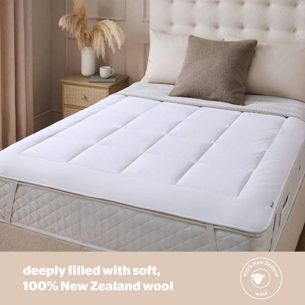 Silentnight Natural Wool Mattress Topper in Double