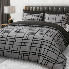 Pamposh Double Duvet Set Premium Brushed Microfiber Duvet Cover Double Ultrasoft Hypoallergenic Duvet Double Cover Set Non Iron Luxury Bedding Sets with Zipper Closure