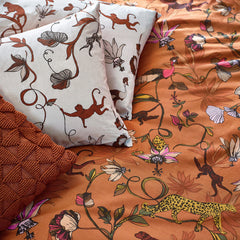 Tropical Duvet Cover Set Warm Sienna