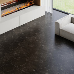 LIVINGANDHOME 10/20-Pack Marble Peel and Stick Floor Tiles - 12
