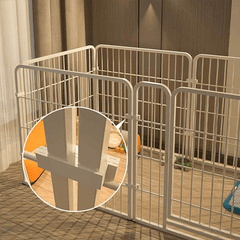 6-Panel Spacious Metal Dog Pen, Detachable Pet Pen, Small And Medium Exercise Pen, Easy to Assemble - Versatile Shape for Dogs, Rabbits, Ducks And Other Small And Medium Animals, 120 X 60 X 60Cm