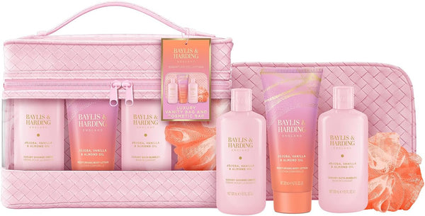 Baylis & Harding Jojoba, Vanilla & Almond Oil Luxury Pamper Gift Set (Pack of 1) - Vegan Friendly