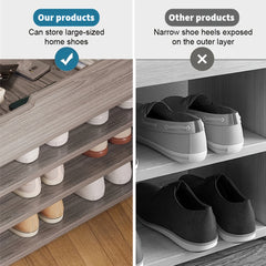 Heavy Duty Shoe Storage Bench with Cushion, Large Shoe Bench Storage with Seat, Two Layer Shoe Rack Storage, Shoes Storage Cabinet Organiser Cushion Padded Seat Hallway Stools for Hallway Foyer