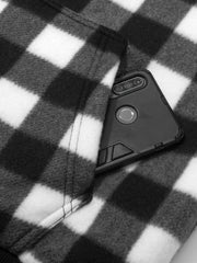 Jacket for Men Heavyweight Fleece Hoodies Thick Sherpa Lined Flannel Plaid Shirt Jacket