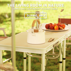 Side Table Small Foldable TV Tray with 2 Height Adjustable, Foldable Coffee Table, Lightweight Aluminum Outdoor and Indoor Snack Sofa Table, Easy to Install, 60.96cm x 45.72cm 2-Height 30.48/60.96cm Adjustable, DAYPLUS