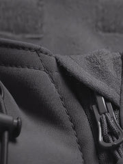 Men'S Winter Soft Shell Jacket with a Hood, Featuring Pockets And a Solid Color, Suitable for Outdoor Wear