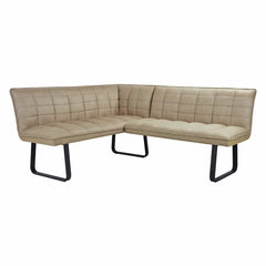 Indus Valley Reva Beige Corner Bench Set, Left Hand Facing