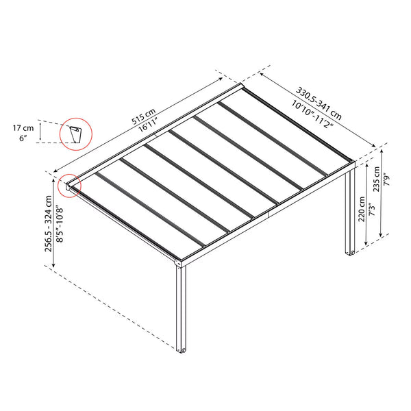 Palram Canopia Stockholm 11Ft 2