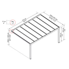 Palram Canopia Stockholm 11Ft 2