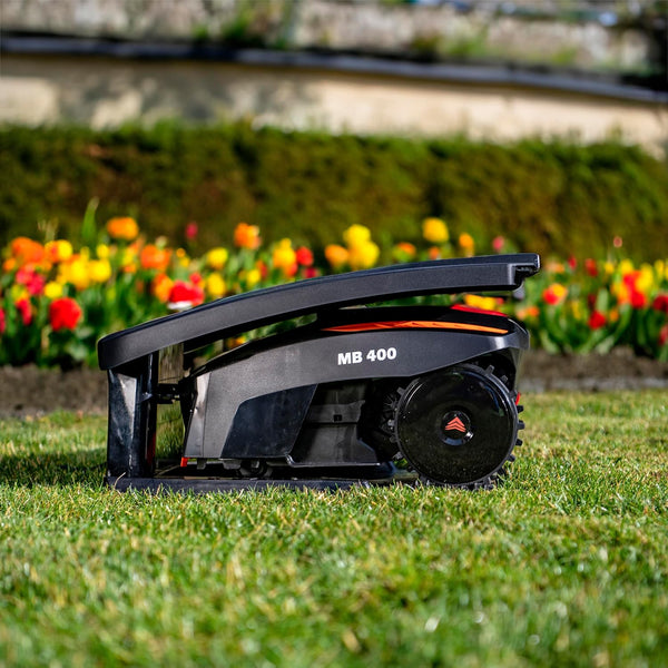 Yard Force MB400 Robotic Lawnmower with App Control and Cover – for Medium Size Gardens up to 400M²