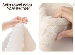 1pc Heavy-Duty Sofa Cover - Beige Floral & Leaf pattern, Non-Slip Couch Protector with Pet-Friendly One-Piece Design, Machine Washable for Living Room, Bedroom, Office - Fits Most Single/Double/Three/Four-Seater Sofas - Modern Home Decor, Sofa for Living