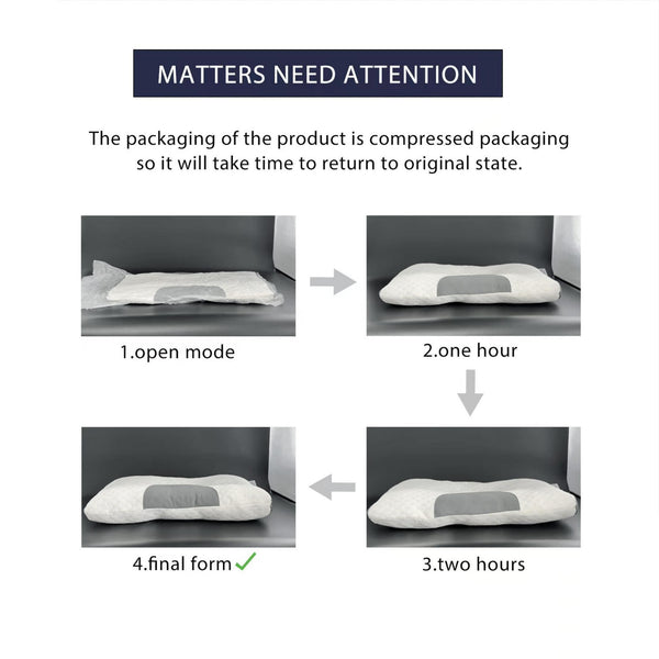 1/2PCS Soft Knitted Cotton Massage Neck Pillow, Suitable For Sleep, Soft, Adjustable Ergonomic Contour Support Pillow, High-quality Pillow Core, Detachable Pillowcas
