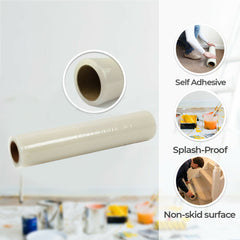 10m/Roll Self Adhesive Clear Carpet Protector Film - Durable Strong PE Carpet Protector Film Cover, Fully Waterproof Dustproof Stair Protector For Carpet, Floor, Wall, Furniture