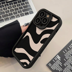 Phone Case: Bamboo Black Simple Luxury Thick Anti-drop Zebra Pattern Phone Case for iPhone 17 Pro 17 Pro Max 17 Air 16 Pro Max 16 16 Pro 16 Plus 15 15 Plus 15 Pro 15 Pro Max 11 12 13 14 Pro Max XS XR 11 Pro 11 Pro Max 12 Pro 12 Pro Max 13 Pro 13 Pro
