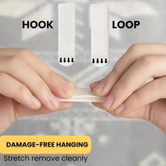Lizzy 4 Pack (8 Strips) Adhesive Hanging Strips | Damage-Free Picture Frame Hooks for Wall Décor, Mirrors, Decorations | Easy Install & Remove, No Nails or Tools Required | Max Load 2.5KG