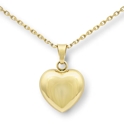 14Ct Yellow Gold Heart Pendant
