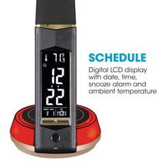 Ottlite Wireless Charging Black LED Table Lamp