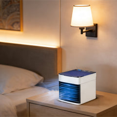 Fan with Humidification, Air Purification, and Cooling Functions