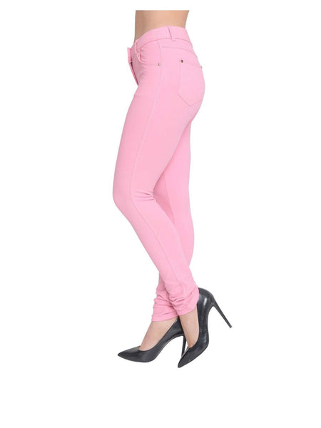 Women’s High-Waisted Stretch Jeans LOOK Jeggings Slim Fit Skinny Denim Trousers – Comfortable, Soft, Pull-On Elastic Waist Pants for Shaping Body Contour, Casual Everyday Wear, Lightweight, Breathable, Stretchy Jean Leggings, Fashion Essentials, Slimming