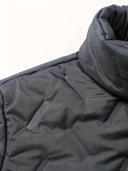 Men's 2pcs Casual Set: Fleece-Lined Thickened Jacket and Pants. Heavyweight Winter Sportswear with Zippered Cardigan Jacket, Fleece-Lined Warm Outerwear, Lamb's Lining. Matching Couple's Outfit for Men and Women. Leak-Proof Top and Pants with Elastic