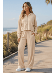 Women'S Soft Touch Tracksuit Set, Zip Up Hooded Jacket & Joggers, Casual 2pcs Lounge Wear Co Ord Outfit, Casual and Sports Wear, Gym Wear Street Wear