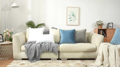 2/4/6 Pack Super Soft White Pillows With Zip Closure Soft Fluffy Square Pillow Cores, Cushion Inserts 45x45 Pads, Decorative Cushion Cores For Sofas, Cars And Home Decor - Multi-Purpose, Casual Style(45x45 Cm/ 18x18 Inches)Sofa Cushions Fillers