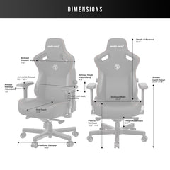 Anda Seat Kaiser Series 3 Large Gaming Chair, Maroon