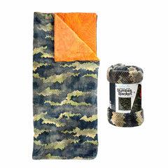 Ashford Home Faux Fur Slumber Bag Blanket in 4 Designs, 137 X 142 Cm