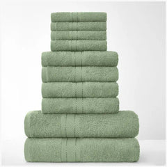 10 Pieces Towel Bale Set - Premium Hotel Quality Hotel & Spa Quality, Ultra Soft, Quick-Dry & Highly Absorbent | Luxury Towels for Bathroom, Gym & Everyday Use
