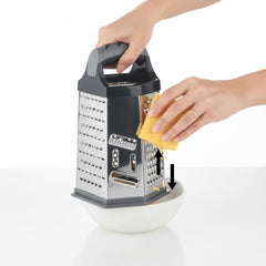 Cheese Grater - Stainless Steel Six Way Grater, 13.6 cm Vegetable Shredder Fruits Slicer
