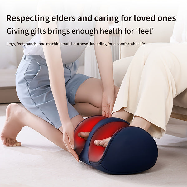 YUNSHAW Foot Massager Machine with Heat, 3 Heat Level & 3 Modes, Shiatsu Feet and Leg Massager, Kneading Rolling for Foot, Calf, Ankle, Leg, Plantar, Massage Gift for Mom/Dad/Women/Men (with Remote Control)