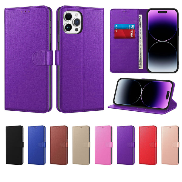 Luxury Case for iPhone 16 Pro Max Plus, 15 Pro Max Plus, 14 Pro Max Plus, 13 Pro Max mini, 12 Pro Max Mini, 11 Pro Max XS MAX XS X SE 8 Plus 7 Plus 6 6S PlusLeather Phone Case Cover, PU Faux Leather Wallet Book Folio Flip Magnetic Shockproof Case with Car