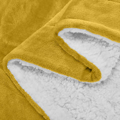 1pc Luxurious Double-Sided Sherpa Throw Blanket – Soft, Warm & Cozy Contemporary Blanket, Machine Washable, Perfect for Couch, Bed, Office & Travel, Ideal Gift