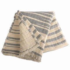 Life Comfort Reversible 100% Cotton Gauze Throw in Blue, 127 X 162 Cm