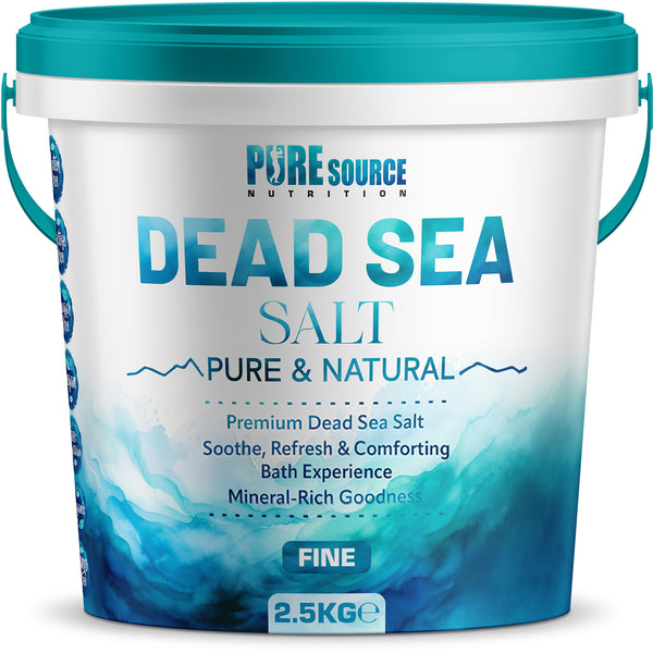 PSN Dead Sea Salt Fine in Bucket – Pure Natural Mineral-Rich Bath Salt for Relaxation, Foot Soaks, Stress Relief & Muscle Recovery – Premium Spa-Grade Salt