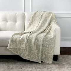 Life Comfort Reversible 100% Cotton Gauze Grey Throw, 127 X 162 Cm