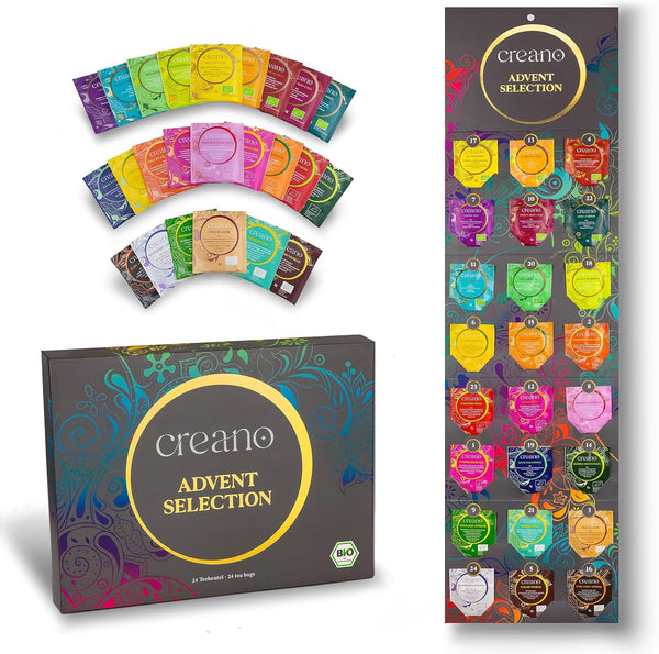 Creano Organic Herbal Tea Gift Set - 27 Organic Tea Bags in 9 Different Varieties - Tea Sampler - 54G*