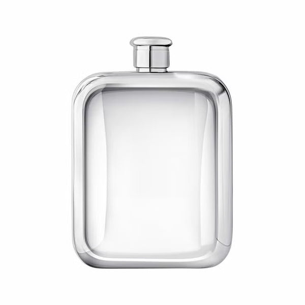 Fred Bennett Stainless Steel Brown Leather Hip Flask, Personalisation Available