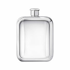 Fred Bennett Stainless Steel Brown Leather Hip Flask, Personalisation Available